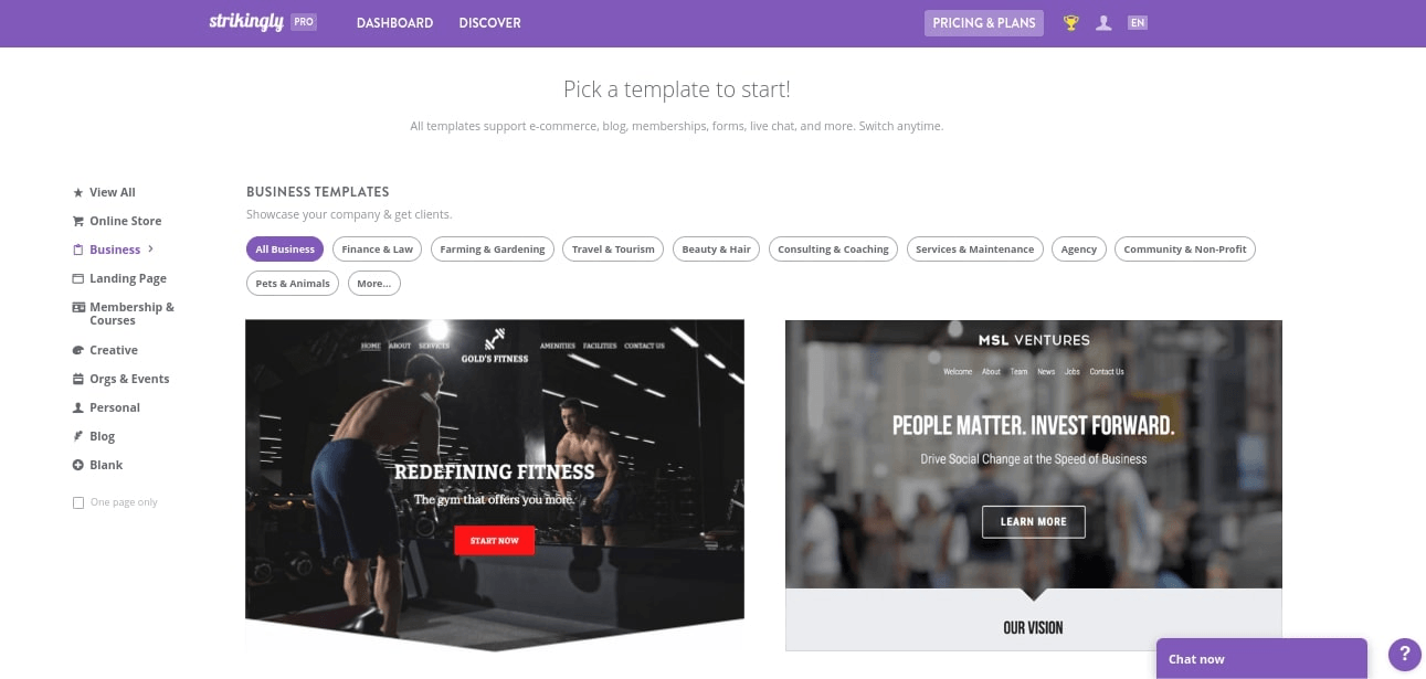 null Website templates for all types of side hustles